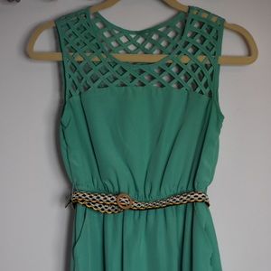 Sea foam green dress